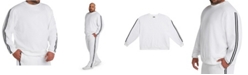 Mvp Collections By Mo Vaughn Productions MVP Collections Men's Big & Tall Striped Sleeve Sweatshirt